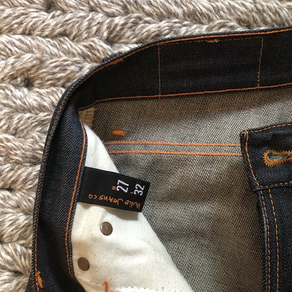 Nudie Grim Tim Dry Red Selvage Denim - Picture 8 of 10